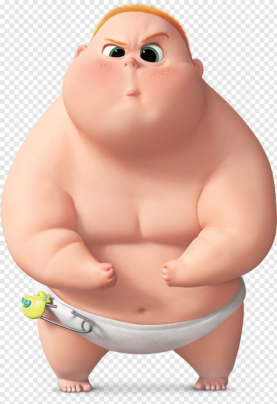 Boss Baby 3D Character Render with Safety Pin and Rubber Duck on Transparent Background HD phone wallpaper