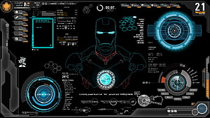 Iron Man JARVIS Futuristic Holographic Interface Dashboard, Jarvis Iron Man, iron man jarvis HD wallpaper