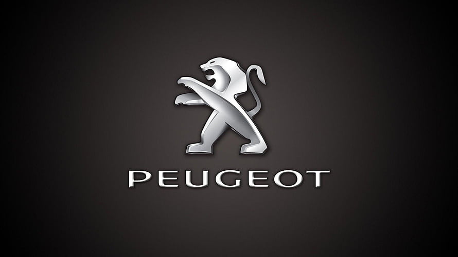 Peugeot Lion Emblem Logo on Dark Background HD wallpaper