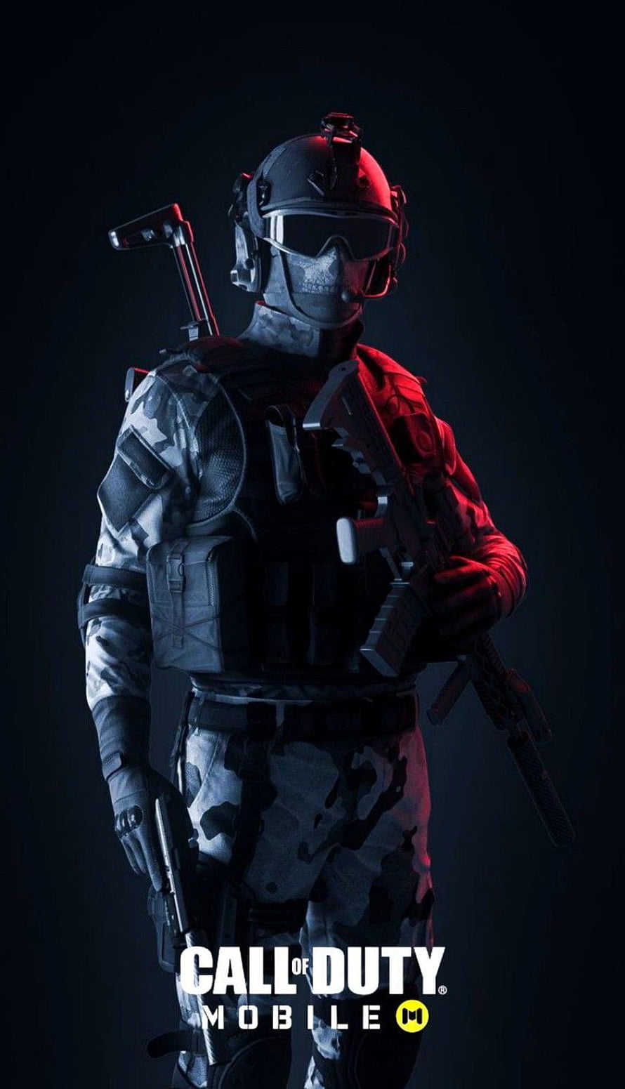 Call of Duty Mobile Special Forces Operator in Tactical Gear with Assault Rifle HD phone wallpaper