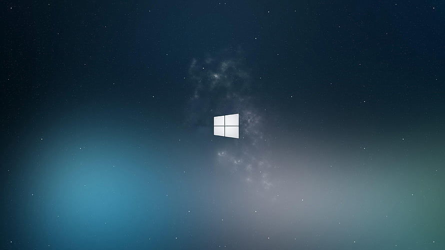Windows 10 Night Sky Desktop Background with Milky Way and Stars HD wallpaper