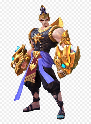 Lion Fist Skin Mobile Legends Bang Bang Warrior Character 3D Render HD phone wallpaper