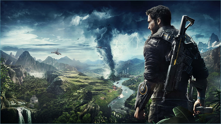 Uncharted 4 Drake and the Tornado Over Jungle Valley HD wallpaper