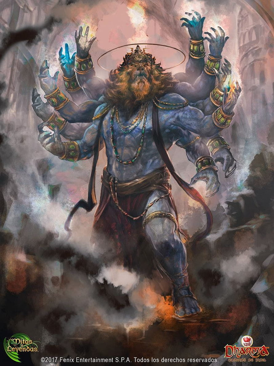 Dharmata Paths of India Mythos and Legends Multi-Armed Deity Fantasy Art HD phone wallpaper