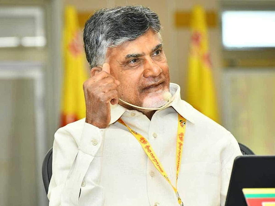 N Chandrababu Naidu Speaking at Official Event in White Shirt HD wallpaper