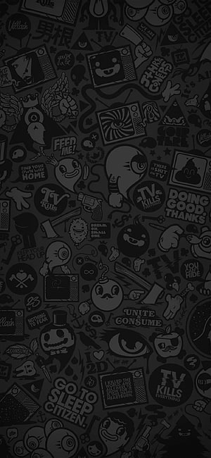 Go To Sleep Citizen Sticker Bomb Pattern Wallpaper HD phone wallpaper