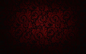 Dark Red Damask Floral Pattern with Ornate Swirls and Vintage Texture HD wallpaper