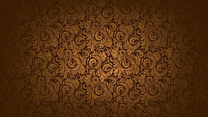 Vintage Gold Damask Pattern Wallpaper With Elegant Floral Swirls And Ornate Baroque Texture HD wallpaper
