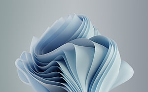 Windows 11 Default Blue Abstract Flower Wallpaper HD wallpaper