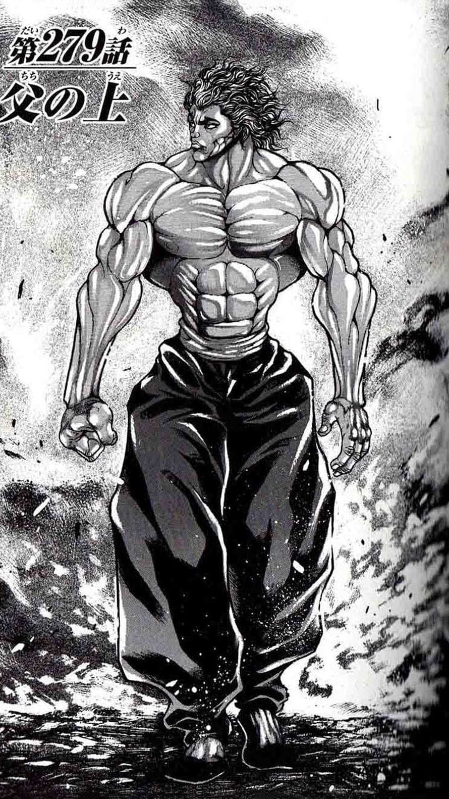 Yujiro Hanma Full Body Manga Panel From Baki The Grappler HD phone wallpaper