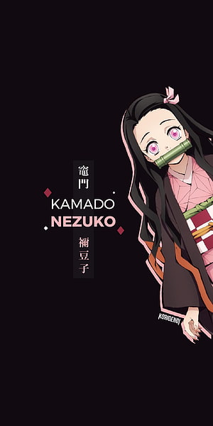 Kamado Nezuko Demon Slayer Anime Character Portrait Wallpaper HD phone wallpaper
