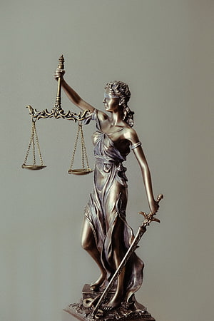 Bronze Lady Justice Statue Holding Scales and Sword HD phone wallpaper