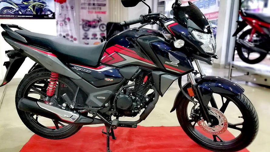 Honda CB Shine SP 125 Motorcycle in Dark Blue and Red Color Scheme HD wallpaper