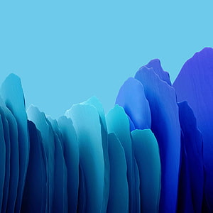 Abstract Blue Mountain Landscape Wallpaper HD phone wallpaper
