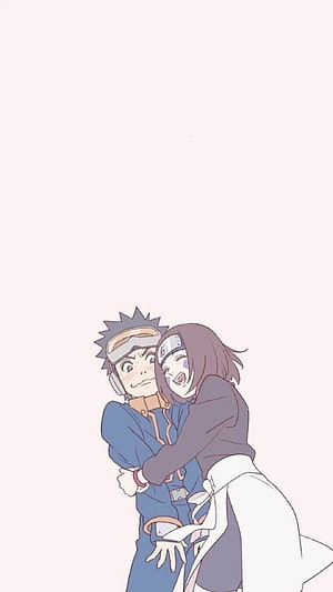 Naruto and Hinata Hugging Anime Wallpaper HD phone wallpaper