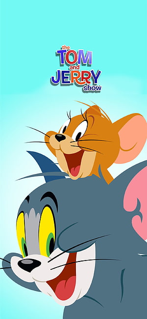 Tom and Jerry Show Cartoon Cat and Mouse Friends Laughing Together HD phone wallpaper