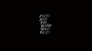 Motivational Quote About Fear Of Failure On Black Background HD wallpaper