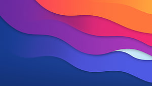 Abstract Colorful Wavy Layers Gradient Background HD wallpaper
