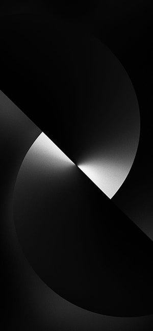 Abstract Black and White Geometric Shapes with Soft Gradient Lighting HD phone wallpaper