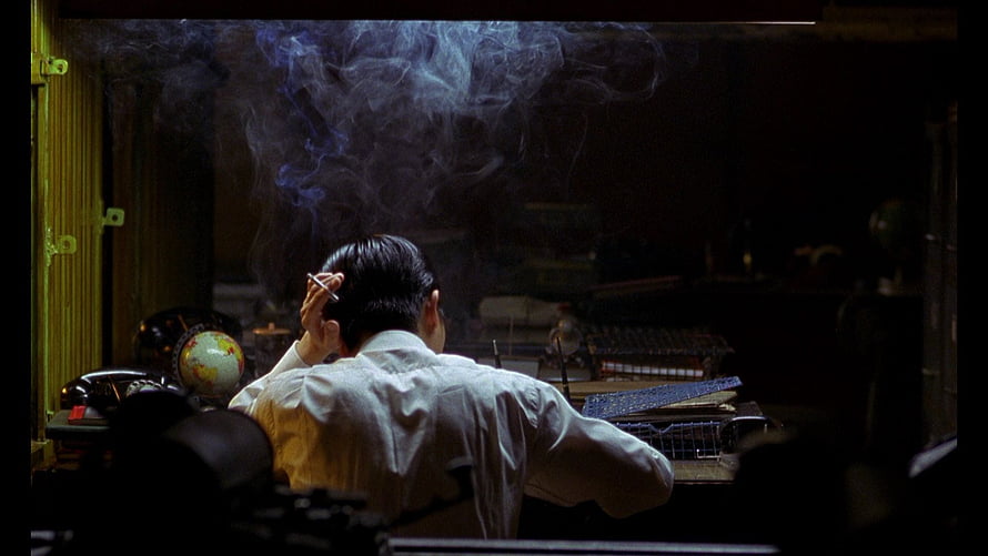 In The Mood For Love cinematic still of a man smoking in a dimly lit room, In The Mood For Love} by Wong Kar, wong kar wai HD wallpaper