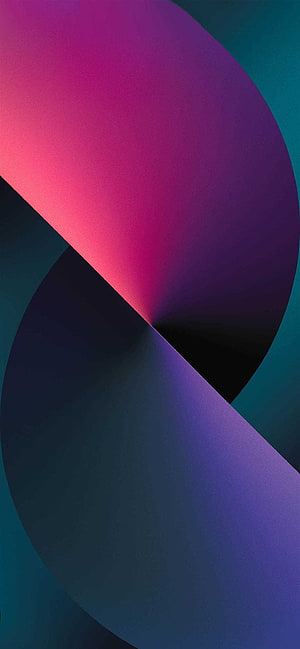 Abstract Geometric Gradient Wallpaper with Magenta and Purple Curves on Teal Background HD phone wallpaper