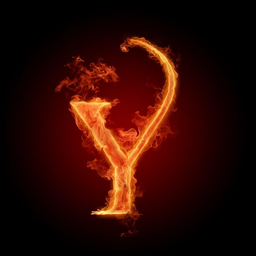 Flaming Letter Y Alphabet Fire Typography Design HD phone wallpaper