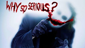 The Joker Why So Serious Quote Wallpaper HD wallpaper