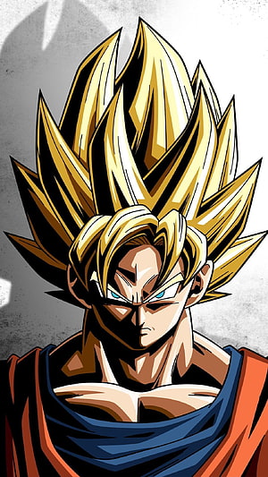 Super Saiyan Goku Dragon Ball Z Anime Character Portrait Wallpaper HD phone wallpaper