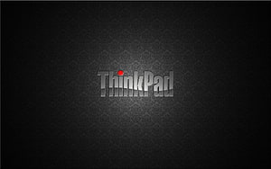 ThinkPad Logo on Dark Patterned Background HD wallpaper