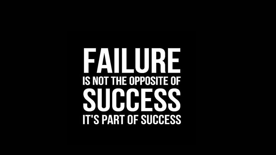 Failure Is Not The Opposite Of Success Motivational Quote Wallpaper HD wallpaper