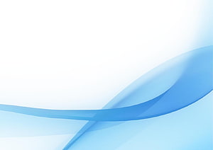 Abstract Blue Wave Background With Smooth Curves And White Space HD wallpaper