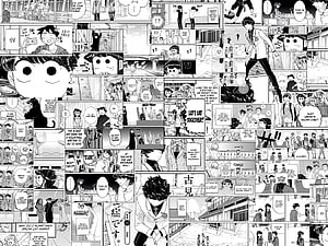 Haikyuu!! Manga Panel Collage Featuring Komiya and Team Interactions, Manga Panel Backgrounds, #manga panel HD wallpaper