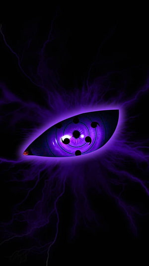 Purple Sharingan Eye Anime Wallpaper HD phone wallpaper