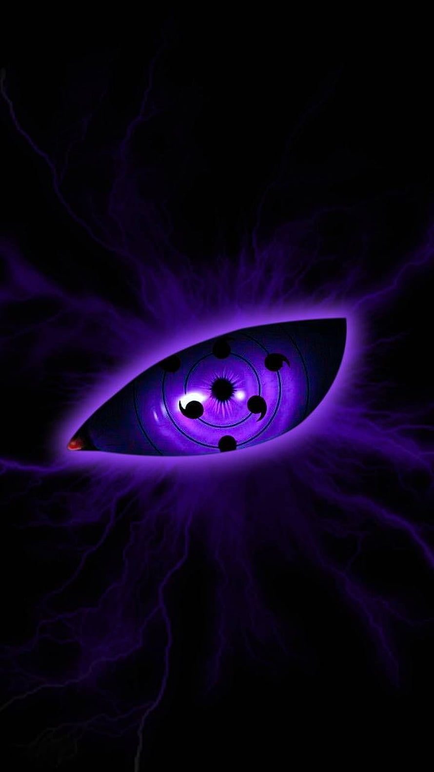 Purple Sharingan Eye Anime Wallpaper HD phone wallpaper