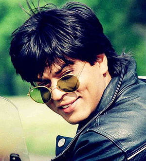 Shah Rukh Khan in Round Sunglasses and Black Leather Jacket HD phone wallpaper