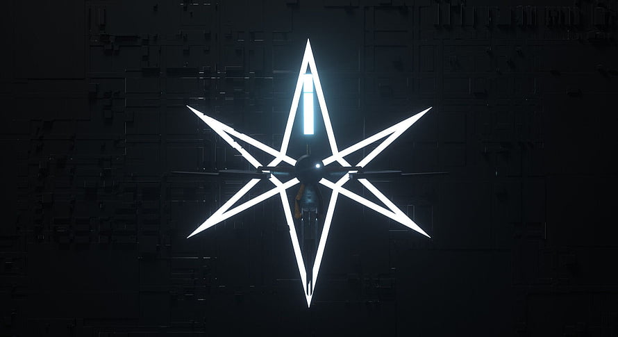Bring Me The Horizon Ludens Glowing Star Symbol in Dark Industrial Setting HD wallpaper