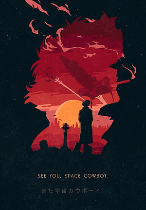 Cowboy Bebop Spike Spiegel Minimalist Poster Artwork HD phone wallpaper