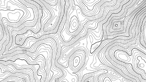 Minimalist Black and White Topographic Contour Line Pattern for Desktop Backgrounds HD wallpaper