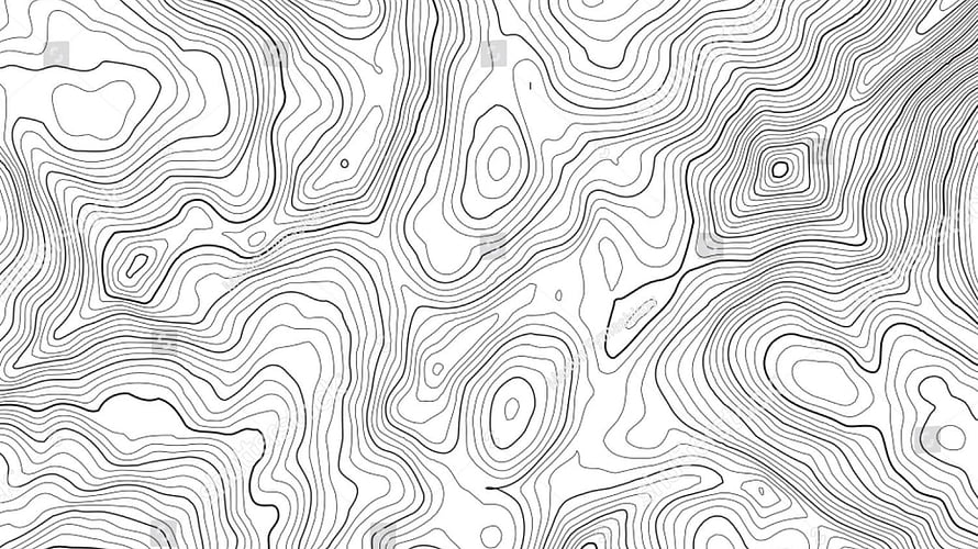 Minimalist Black and White Topographic Contour Line Pattern for Desktop Backgrounds HD wallpaper