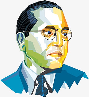 Low Poly Vector Portrait of a Man in Suit and Glasses, Dr Babasaheb Ambedkar Png The Best, #babasaheb ambedkar HD phone wallpaper