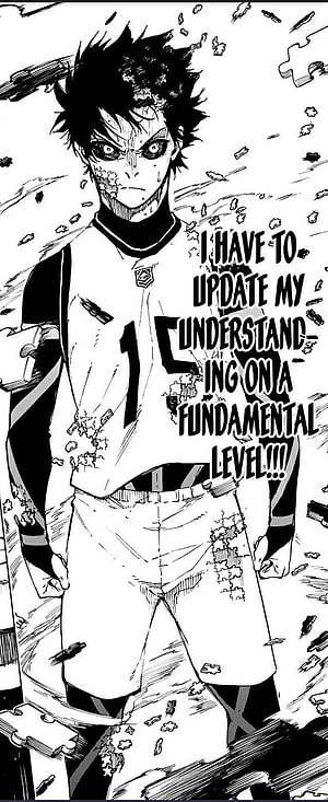 Ittosei Yuuichi intense volleyball manga panel with puzzle pieces and dramatic expression, 55 Bluelock ideas in 2021, blue lock manga HD phone wallpaper