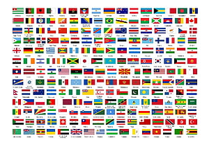 Complete Collection of National Flags From Every Country Around the World HD wallpaper
