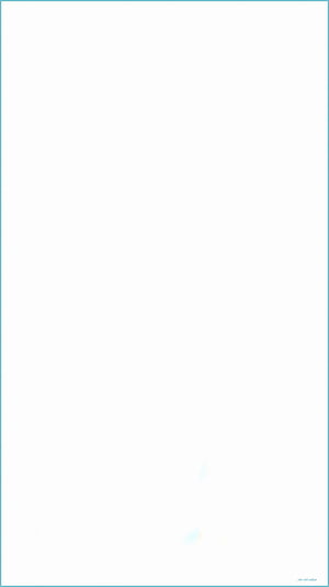 Minimalist Pure White Plain Background with Subtle Cyan Border and Faint Watermark HD phone wallpaper