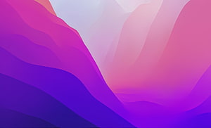 MacOS Monterey Abstract Gradient Wallpaper with Flowing Purple and Pink Waves HD wallpaper