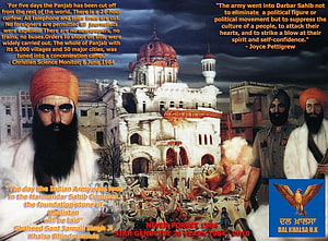 Sant Jarnail Singh Bhindranwale and the 1984 Sikh Genocide Memorial Poster HD wallpaper
