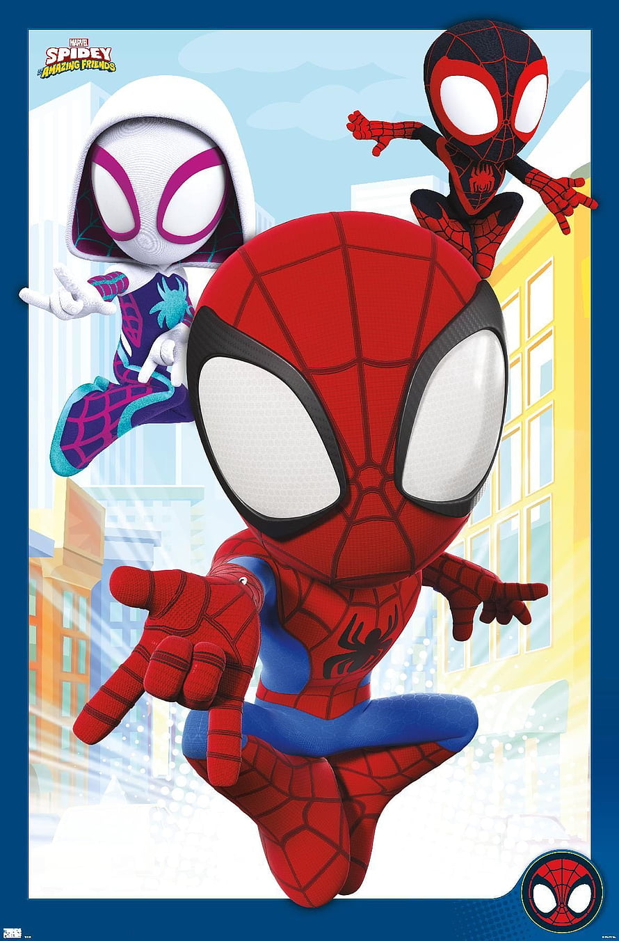 Spider-Man and Friends in Action - Marvel's Spidey and His Amazing Friends Animated Series Wallpaper, Marvel Spidey and His Amazing Friends, #spidey and his amazing friends HD phone wallpaper