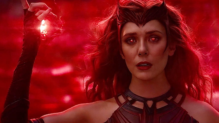 Scarlet Witch Wanda Maximoff in Dark Red Cinematic Lighting HD wallpaper