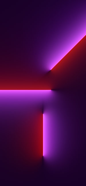 Abstract Geometric Minimalist Wallpaper with Neon Purple and Red Gradient Light HD phone wallpaper