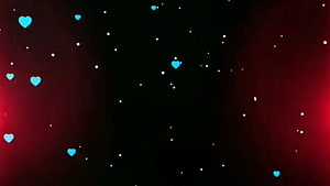 Romantic Dark Background With Glowing Blue Hearts And Sparkling Stars, Light effect with Snow and Heart Particles , Template Video Backgrounds , Kinemaster Effects – Titu Creation HD wallpaper
