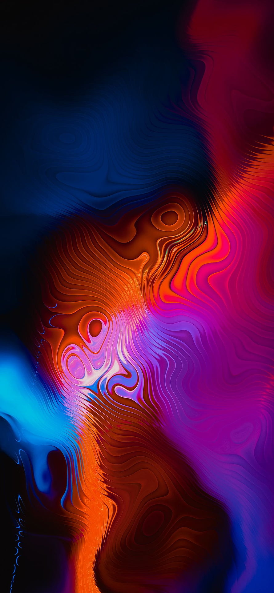 Abstract Fluid Art Wallpaper With Swirling Neon Colors And Liquid Patterns HD phone wallpaper